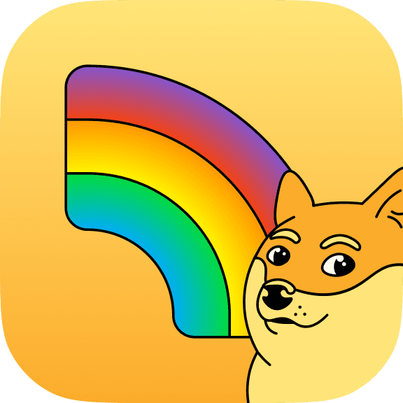 Very Wow Golden Rainbow